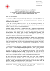 Statement by the Delegation of Turkey in response to the statement by the Delegation of Armenia on the recent attacks on individuals of Armenian descent in Istanbul, Turkey
