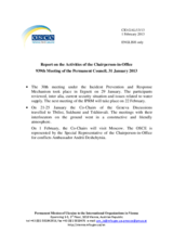 Report on the activities of the Chairperson-in-Office