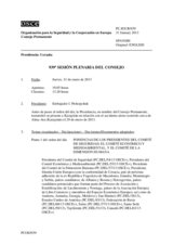 Diario de la 939ª Sesión plenaria del Consejo Permanente