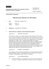 Journal of the 708th Plenary Meeting of the Forum for Security Co-operation