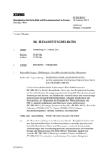 Journal der 941. Plenarsitzung des Ständigen Rates 