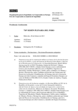 Diario de la 710ª Sesión plenaria del Foro de Cooperación en materia de Seguridad