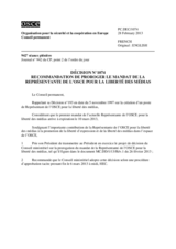 Décision No 1074 du Conseil permanent