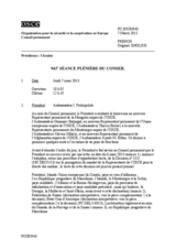 Journal de la 943ème séance plénière du Conseil