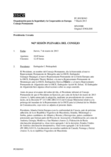 Diario de la 943ª Sesión plenaria del Consejo Permanente