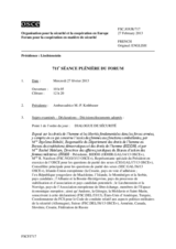 Journal de la 711ère séance plénière du Forum