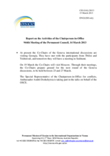 Report on the activities of the Chairperson-in-Office