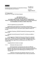 Decisione N.2/13 del Foro di cooperazione per la sicurezza