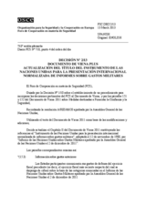 Decisión Nº 2/13  del Foro de Cooperación en materia de Seguridad