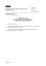 Permanent Council Decision No. 1076