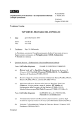 Giornale della 945a Seduta plenaria del Consiglio permanente