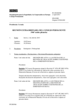 Diario de la 946ª Sesión extraordinaria del Consejo Permanente 