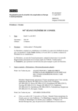 Journal de la 947ème séance plénière du Conseil