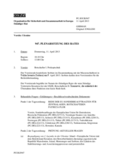 Journal der 947. Plenarsitzung des Ständigen Rates 