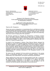 Statement by the Delegation of Albania on the Belgrade-Pristina agreement on the principles for the normalization of relations