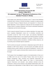 Statement by the Irish Presidency of the Council of the EU on the Third “Heart of Asia” Ministerial Conference in the framework of the Istanbul Process, held in Almaty on 26 April 2013