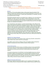 Background Information by Mr. Jehangir Sarosh, Inter-faith Representative