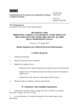 Decisione N.1082 del Consiglio permanente