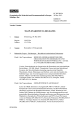 Journal der 954. Plenarsitzung des Ständigen Rates 