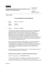 Journal der 717. Plenarsitzung des Forums