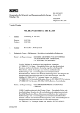 Journal der 955. Plenarsitzung des Ständigen Rates