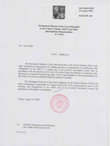 Response by the Delegation of the Czech Republic to the Questionnaire on the Code of Conduct on Politico-Military Aspects of Security Response by the Delegation of the Czech Republic to the Questionnaire on the Code of Conduct on Politico-Military Aspects of Security