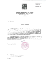 Response by the Delegation of the Czech Republic to the Questionnaire on the Code of Conduct on Politico-Military Aspects of Security Response by the Delegation of the Czech Republic to the Questionnaire on the Code of Conduct on Politico-Military Aspects of Security