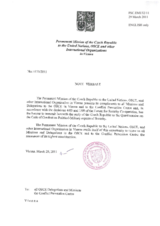 Response by the Delegation of the Czech Republic to the Questionnaire on the Code of Conduct on Politico-Military Aspects of Security Response by the Delegation of the Czech Republic to the Questionnaire on the Code of Conduct on Politico-Military Aspects of Security