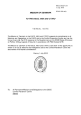 Response by the Delegation of Denmark to the Questionnaire on the Code of Conduct on Politico-Military Aspects of Security Response by the Delegation of Denmark to the Questionnaire on the Code of Conduct on Politico-Military Aspects of Security