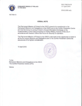 Response by the Delegation of Finland to the Questionnaire on the Code of Conduct on Politico-Military Aspects of Security Response by the Delegation of Finland to the Questionnaire on the Code of Conduct on Politico-Military Aspects of Security