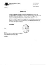 Response by the Delegation of Finland to the Questionnaire on the Code of Conduct on Politico-Military Aspects of Security Response by the Delegation of Finland to the Questionnaire on the Code of Conduct on Politico-Military Aspects of Security