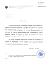 Response by the Delegation of Germany to the Questionnaire on the Code of Conduct on Politico-Military Aspects of Security