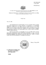 Response by the Delegation of Latvia to the Questionnaire on the Code of Conduct on Politico-Military Aspects of Security Response by the Delegation of Latvia to the Questionnaire on the Code of Conduct on Politico-Military Aspects of Security