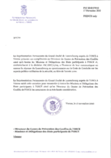 Response by the Delegation of Luxembourg to the Questionnaire on the Code of Conduct on Politico-Military Aspects of Security