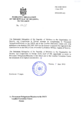 Response by the Delegation of Moldova to the Questionnaire on the Code of Conduct on Politico-Military Aspects of Security