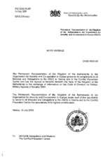 Response by the Delegation of the Netherlands to the Questionnaire on the Code of Conduct on Politico-Military Aspects of Security