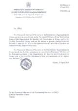 Response by the Delegation of Romania to the Questionnaire on the Code of Conduct on Politico-Military Aspects of Security