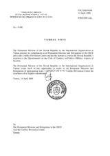 Response by the Delegation of Slovakia to the Questionnaire on the Code of Conduct on Politico-Military Aspects of Security Response by the Delegation of Slovakia to the Questionnaire on the Code of Conduct on Politico-Military Aspects of Security