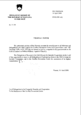 Response by the Delegation of Slovenia to the Questionnaire on the Code of Conduct on Politico-Military Aspects of Security