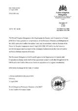 Response by the Delegation of the United Kingdom to the Questionnaire on the Code of Conduct on Politico-Military Aspects of Security Response by the Delegation of the United Kingdom to the Questionnaire on the Code of Conduct on Politico-Military Aspects of Security