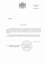 Response by the Delegation of Georgia to the Questionnaire on the Code of Conduct on Politico-Military Aspects of Security