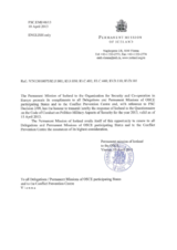 Response by the Delegation of Iceland to the Questionnaire on the Code of Conduct on Politico-Military Aspects of Security Response by the Delegation of Iceland to the Questionnaire on the Code of Conduct on Politico-Military Aspects of Security