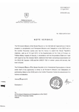 Response by the Delegation of Slovakia to the Questionnaire on the Code of Conduct on Politico-Military Aspects of Security Response by the Delegation of Slovakia to the Questionnaire on the Code of Conduct on Politico-Military Aspects of Security