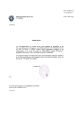 Response by the Delegation of Finland to the Questionnaire on the Code of Conduct on Politico-Military Aspects of Security Response by the Delegation of Finland to the Questionnaire on the Code of Conduct on Politico-Military Aspects of Security