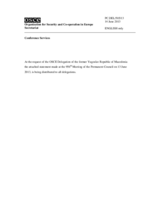 Statement by the Delegation of the former Yugoslav Republic of Macedonia in response to the report by the OSCE Representative on Freedom of the Media, Ms. Dunja Mijatović 13 June 2013