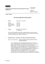 Journal der 956. Plenarsitzung des Ständigen Rates 