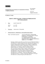 Giornale della 958a Seduta speciale del Consiglio permanente