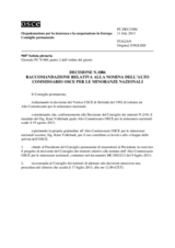 Decisione N.1086 del Consiglio permanente