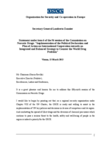 Statement under Item 6 of the 56th Session of the Commission on Narcotic Drugs: “Implementation of the Political Declaration and Plan of Action on International Cooperation towards an Integrated and Balanced Strategy to Counter the World Drug Problem” Statement under Item 6 of the 56th Session of the Commission on Narcotic Drugs: “Implementation of the Political Declaration and Plan of Action on International Cooperation towards an Integrated and Balanced Strategy to Counter the World Drug Problem”