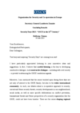 Concluding Remarks by OSCE Secretary General Lamberto Zannier Concluding Remarks by OSCE Secretary General Lamberto Zannier